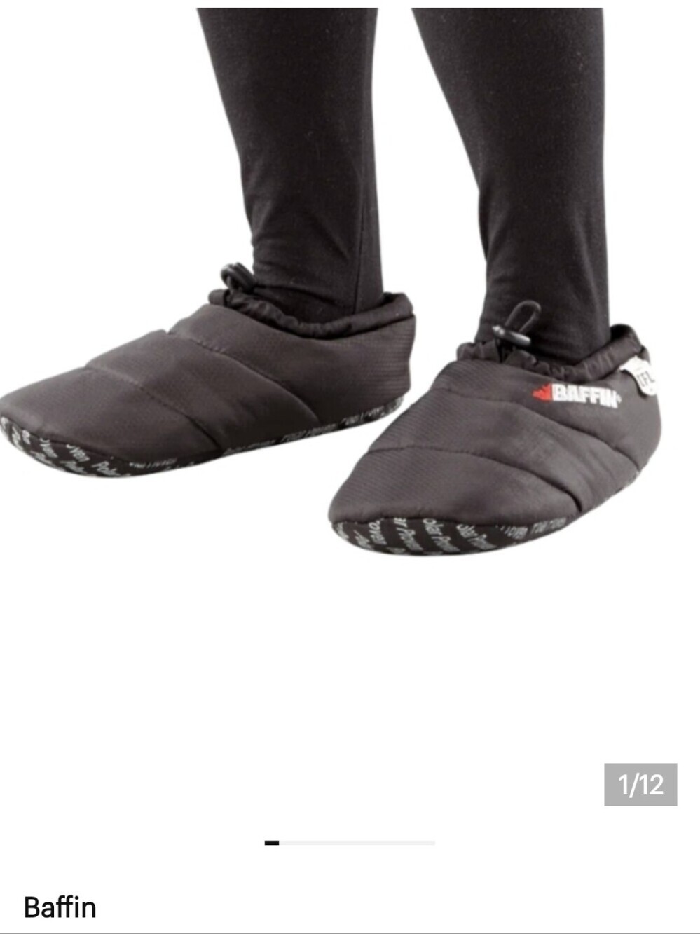 Baffin CUSH Unisex Hybrid Slipper women's size 5/6 youth sz 3/4